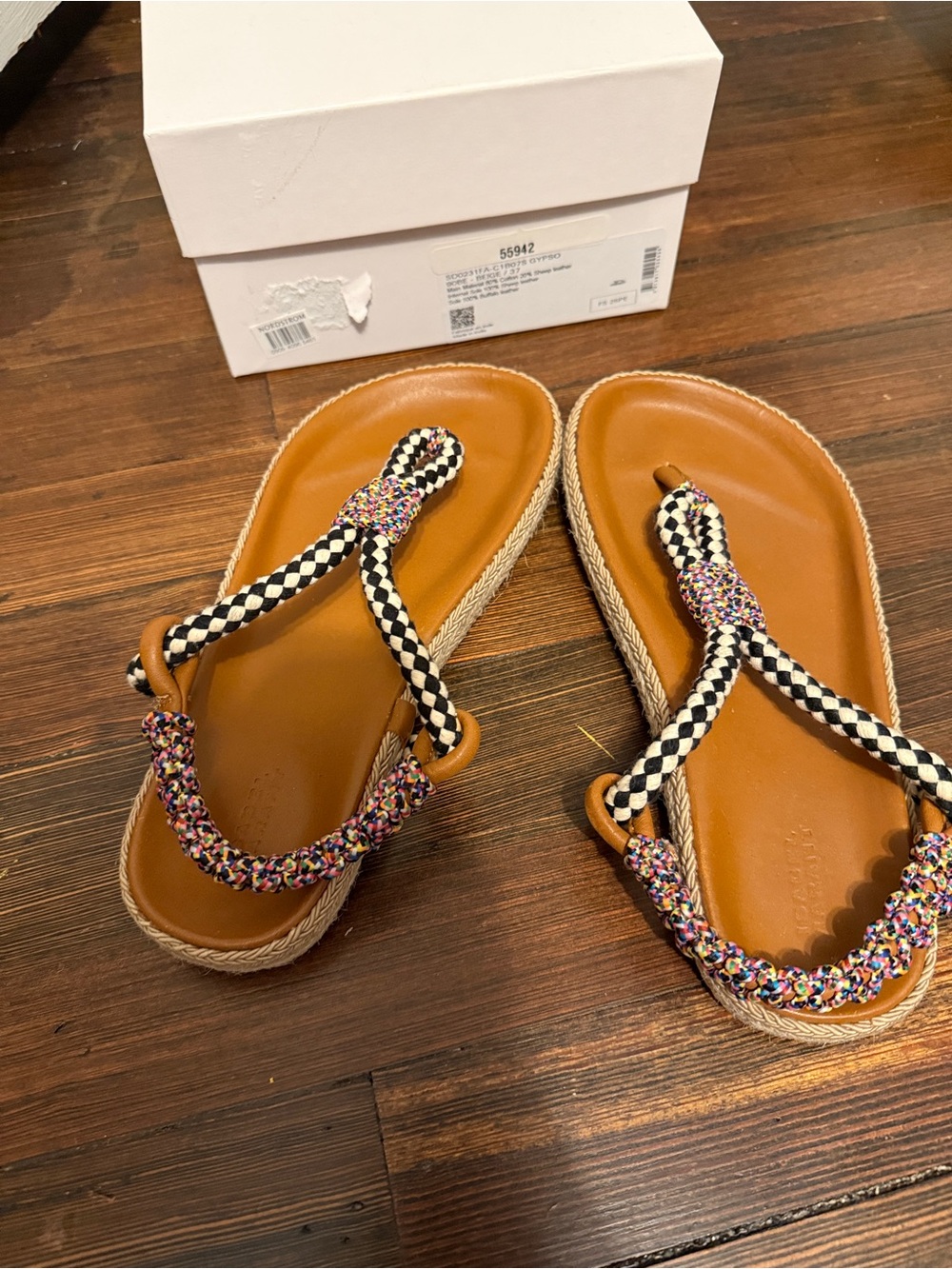 Isabel marant espadrille Women’s Multicolor Braided Slingback Sandal - Picture 3 of 7